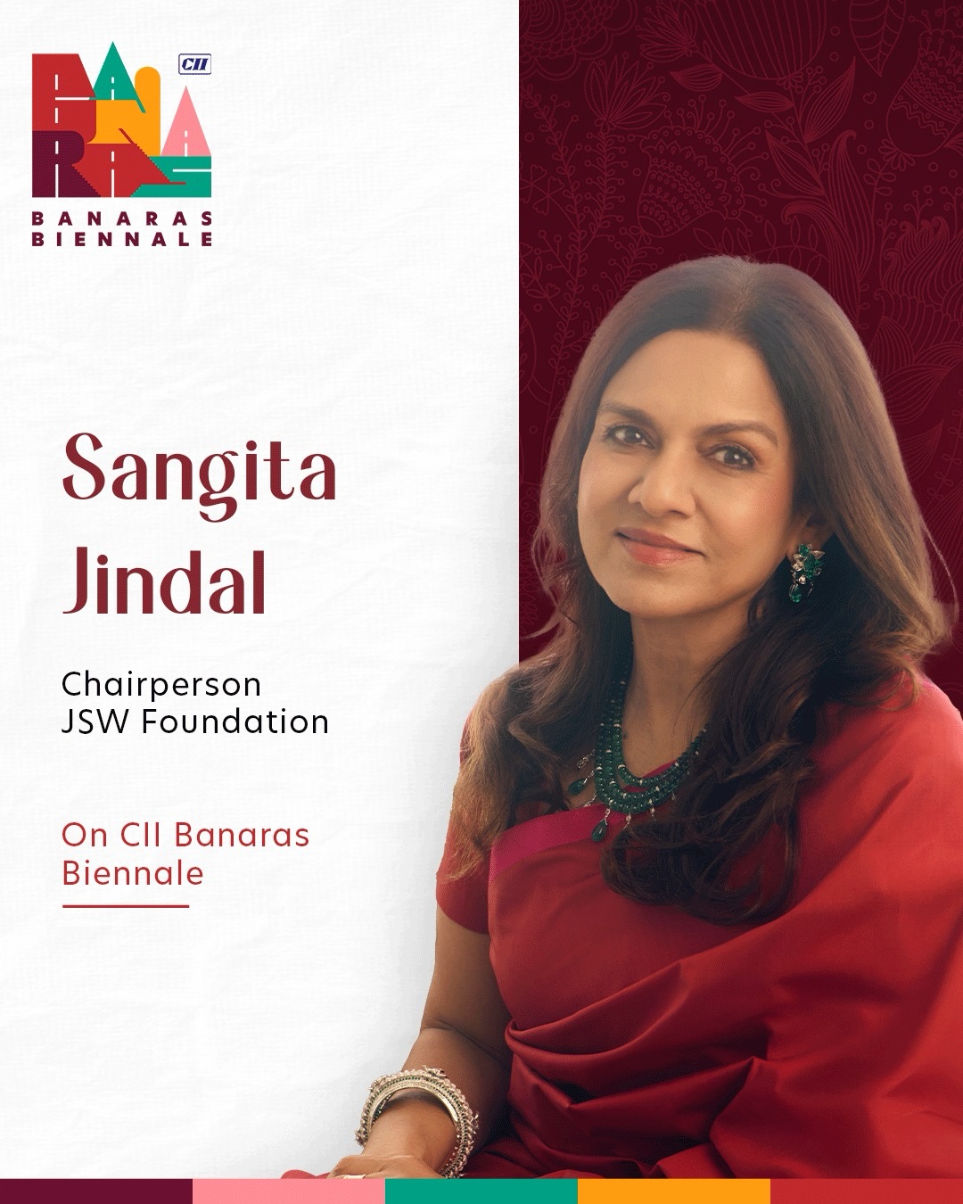 Sangita Jindal, Chairperson, JSW Foundation on CII Banaras Biennale
