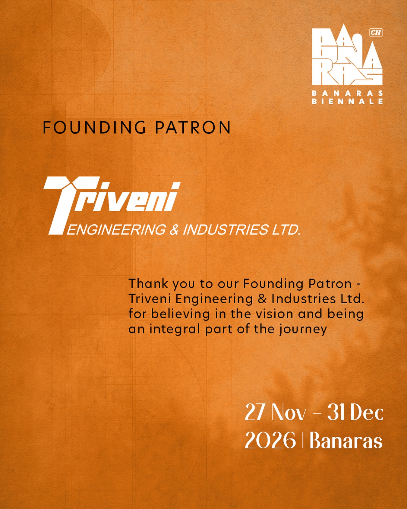 Founding Patron - Triveni Engineering & Industries Ltd.