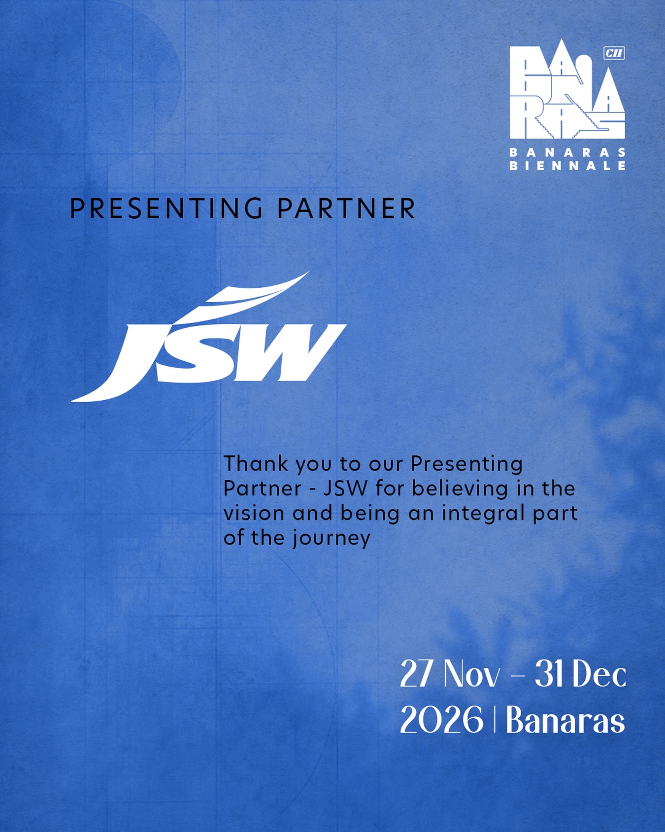 Presenting Partner - JSW